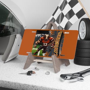 Custom Vanity Plate für Texas Longhorn Fans, Auto Anhänger, Einzigartiges Auto Decor, Sport Team Nummernschild, Geschenk für Auto Enthusiasten