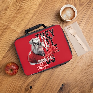 Georgia Bulldogs Lunch Bag | Go Dawgs Insulated Cooler | College Football Fan Gear | Sporty Lunch Tote for School & Work