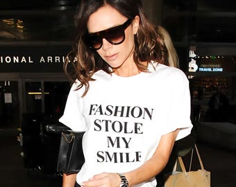 Fashion Stole My Smile Tee - Women's Graphic Cotton Top