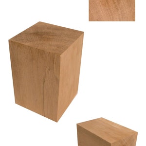 Solid oak block 15x15x...cm, Holzblock eiche, Bloc de bois chêne, Holztruffel, Massiver Eichenblock, Holzdeko, Sitzhocker, Eichenwürfel image 7