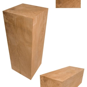 Solid oak block 15x15x...cm, Holzblock eiche, Bloc de bois chêne, Holztruffel, Massiver Eichenblock, Holzdeko, Sitzhocker, Eichenwürfel image 8