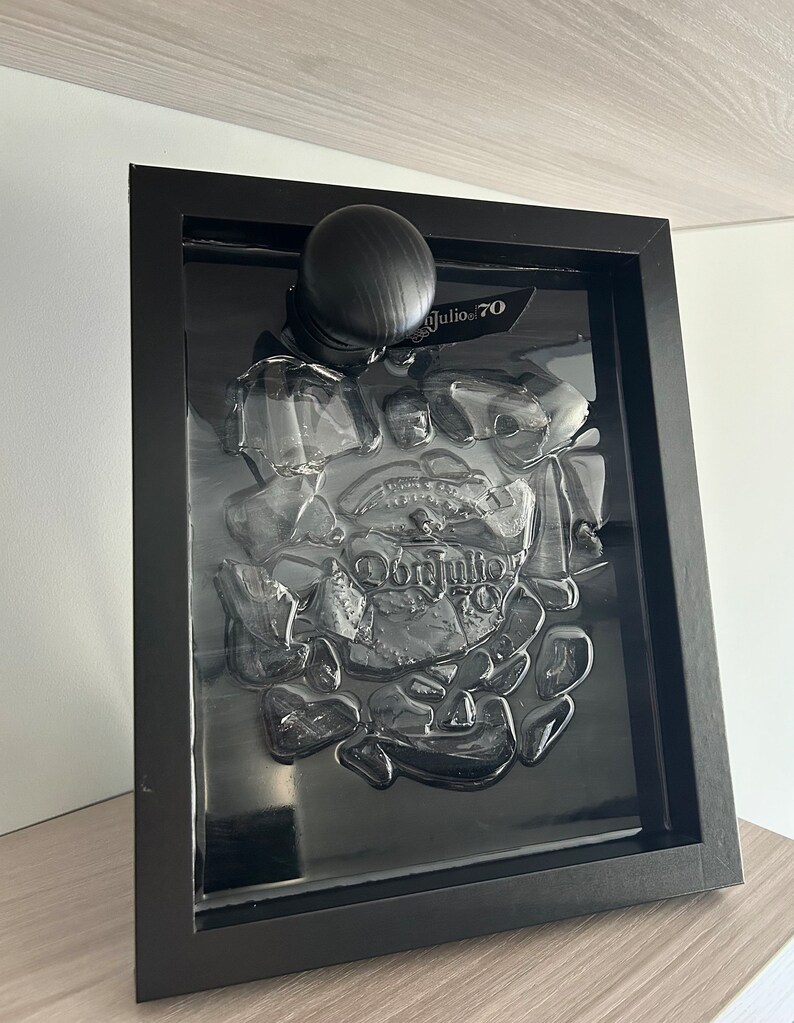 Tequila Don Julio Handmade Tequila Bottle Painting in Epoxy Resin Etsy