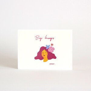 Tarjeta de todos los días / tarjeta de felicitación imprimible / mujeres fuertes / mensaje de cumpleaños / girlpower / tarjeta de felicitación de arte minimalista moderno / regalos para ella
