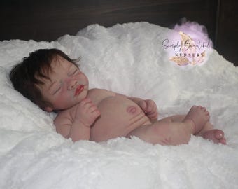 CUSTOM Marshmallow Silicone Baby Girl Doll Neeley