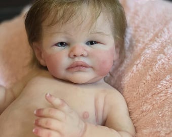 AANGEPASTE marshmallow-siliconenpop voor babymeisje of -jongen Riko