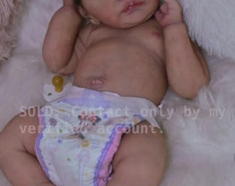 CUSTOM Marshmallow Silicone Baby Girl Doll Kyrie