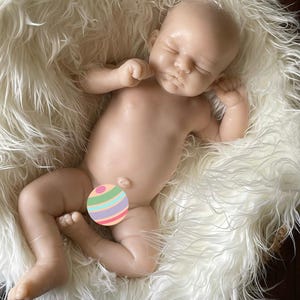 CUSTOM Marshmallow Silicone Baby Doll Lea