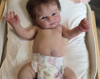 CUSTOM Marshmallow Silicone Baby Girl or Boy Doll Roxy
