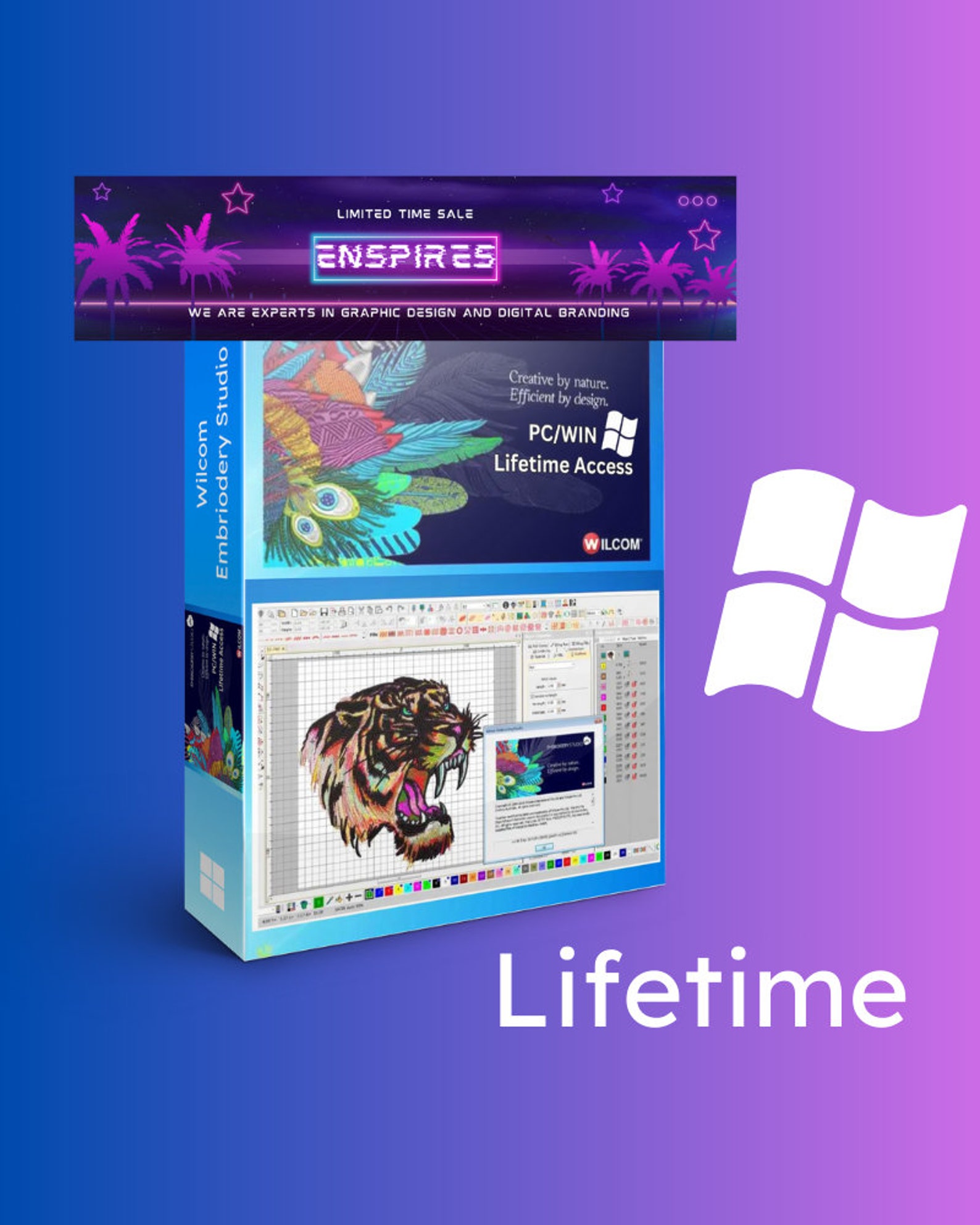 E4 Embroidery Studio Full Version Embroidery Software Lifetime