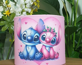 Stitch and Angel Deckenlichtschirm oder Tischlampenschirm 21 cm, 30 cm oder 30 cm