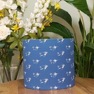 Blue Football Ceiling Light Shade or Table Lampshade 8",10" or 12"