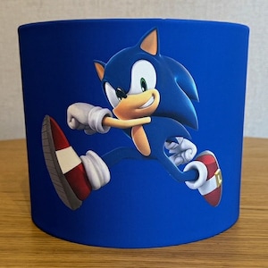 Sonic the Hedgehog Ceiling Light Shade or Table Lampshade 8",10" or 12"