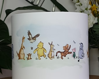 Winnie the Pooh and Friends Nursery Ceiling Light Shade or Table Lampshade 8",10" or 12"