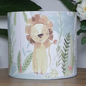 Lion Safari Bedroom/ Nursery Ceiling Light Shade or Table Lampshade 8&quot;,10&quot; or 12&quot;