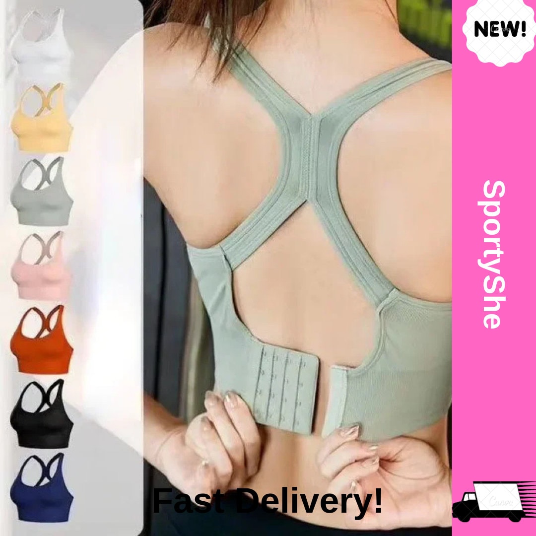 Sexy Cross Back Sports Bra for Women U Neck Push Up Underwear Shockproof  Fitness Tank Top Breathable Sleep Lingerie (Color : Green, Size : Small) :  : Clothing, Shoes & Accessories