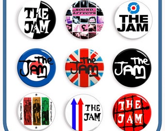 The Jam Punk Badge Set - 25mm (1&quot;) D-Pin - Set 1