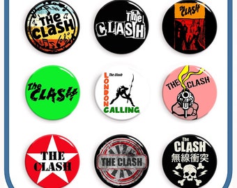 Il set di badge Clash Punk: perno a D da 25 mm (1").