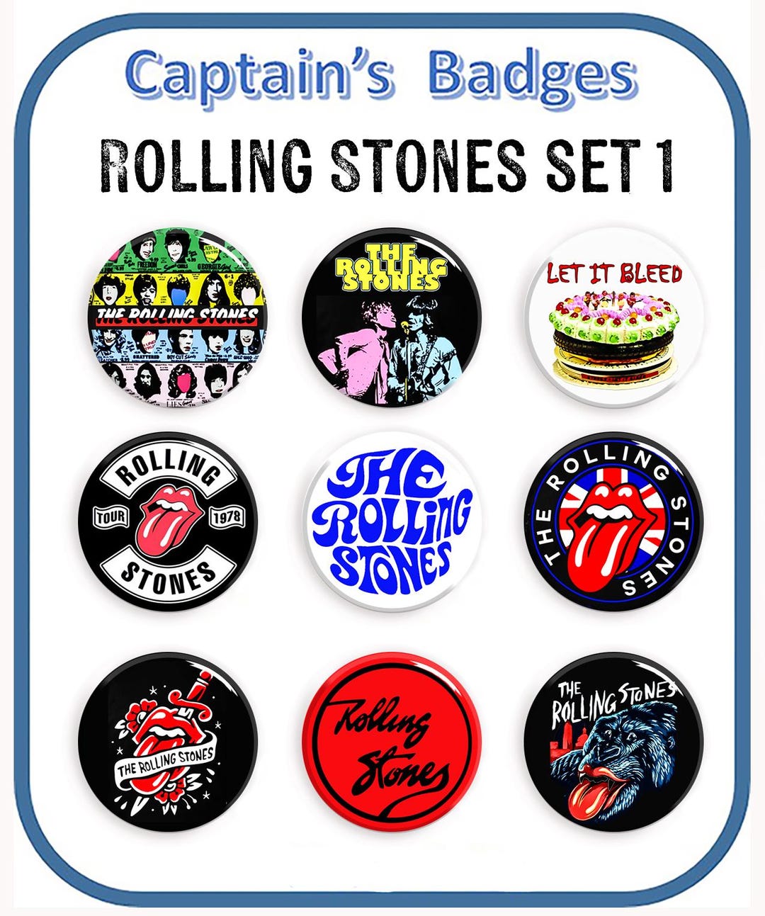 The Rolling Stones - Tongues Evolution 2 Pin - Multicolours | Attitude