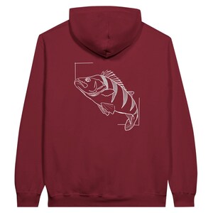 Fishyy Outfit's Classic Perch Hoodie Granat