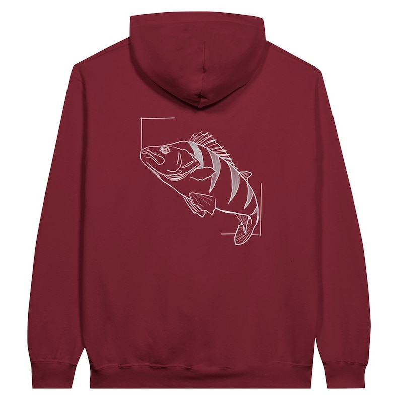 Fishyy Outfit's Classic Perch Hoodie Granat