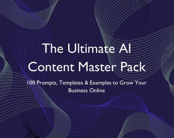 AI Content Prompts – ChatGPT Marketing Guide for Small Business (Digital Download)