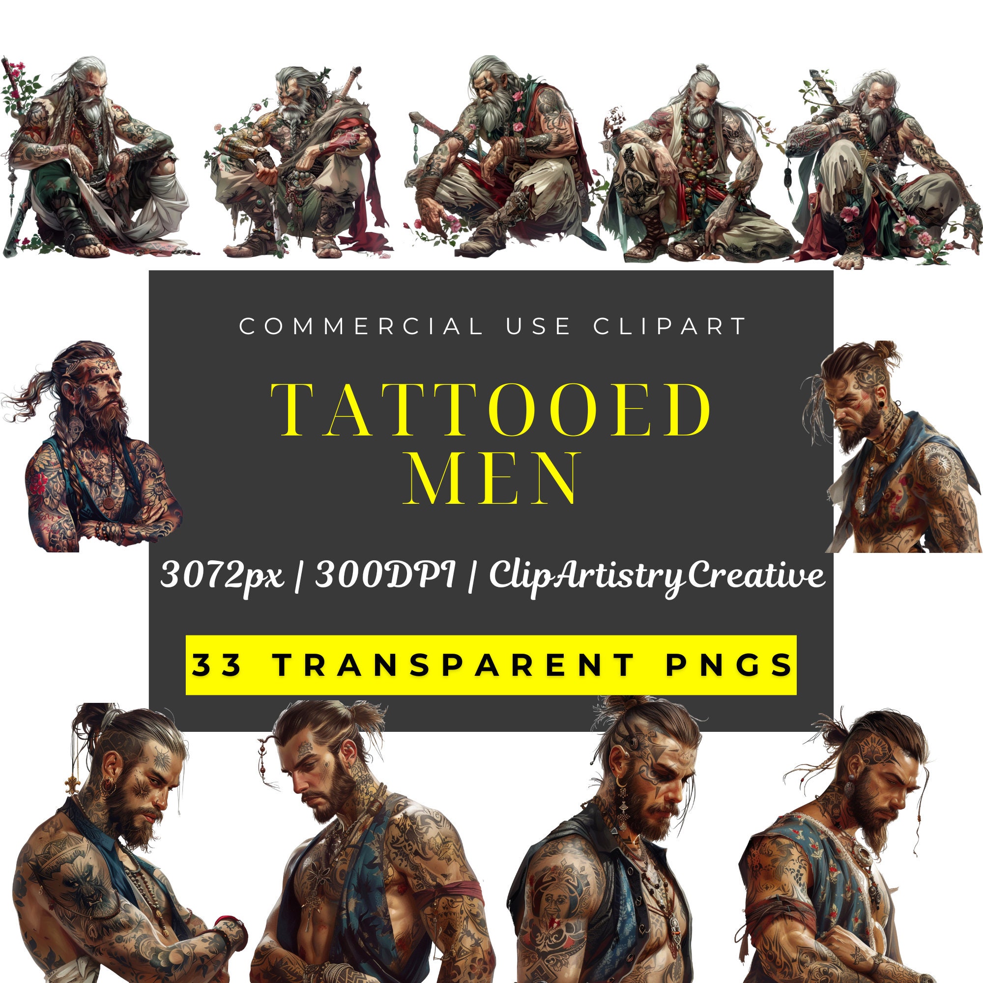 Tätowierte Männer fantasie PNG transparente Hintergrund Cliparts, Tattoo Clip Art, Mann mit Tattoos Clipart, Tattoo Bilder, Unterarm Tattoo