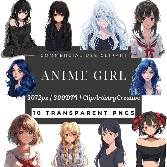 Anime Girl Copy Paste Art