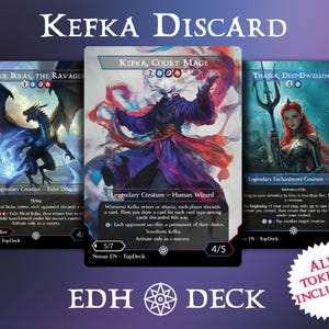 Descarte de Kefka - Deck EDH de Comandante - Com Fichas - Deck Proxy Completo de MTG, Cartas Alteradas cEDH