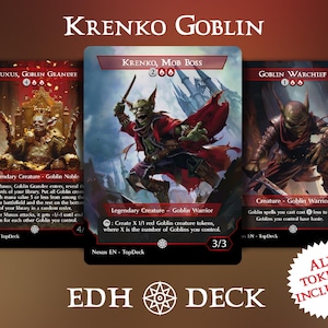 Krenko Goblin - Mazo Commander EDH - Con fichas - Mazo MTG Full Proxy, cartas modificadas cEDH