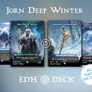 Jorn Deep Winter - Mazo Commander EDH - Con fichas - Mazo MTG Full Proxy, cartas modificadas cEDH