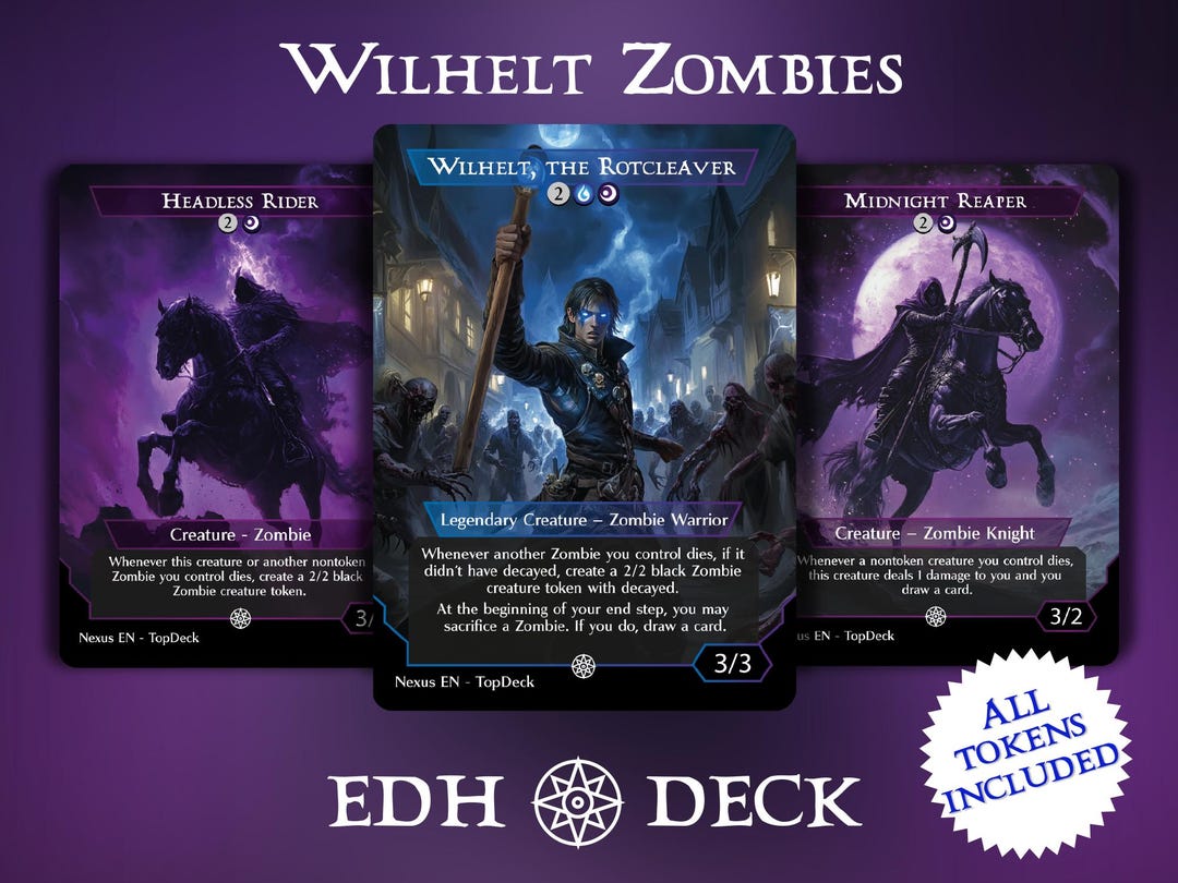 MTG Wilhelt Token EDH ゾンビトークンデッキ英語 Wilhelt, the Rotcleaver - EDHGen.AI