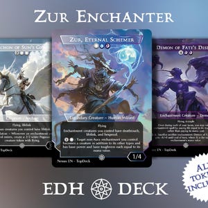 Zur Enchanter - Commander EDH Deck - With Tokens - MTG Full Proxy Deck, Altered Cards cEDH