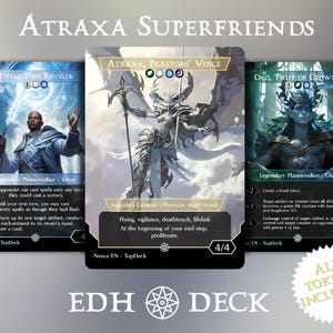 Atraxa Superfriends - Commander EDH Deck - Met tokens - MTG Full Proxy Deck, Altered Cards cEDH