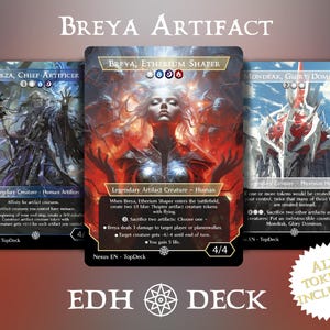 Artefacto Breya cEDH - Mazo Commander EDH - Con fichas - Mazo MTG Full Proxy, cartas modificadas cEDH