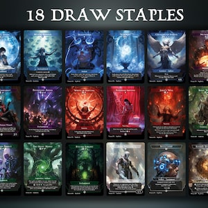 Paquete de 18 cartas de Draw Staples (A) - Paquete de proxy Commander EDH