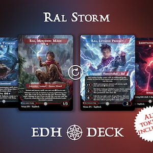 Ral Storm - Mazo Commander EDH - Con fichas - Mazo MTG Full Proxy, cartas modificadas cEDH
