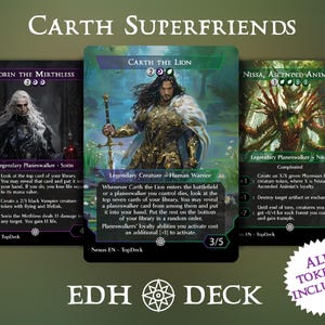 カース・スーパーフレンズ - 統率者EDHデッキ - トークン付き - MTGフルプロキシデッキ、オルタードカードcEDH