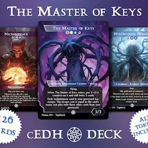 El Maestro de Llaves cEDH - Baraja Commander EDH - Con fichas - Baraja MTG Full Proxy, Cartas modificadas cEDH
