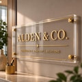 Custom Acrylic Business Signage | 3D Acrylic Business Sign | Rectangular 3D Business Logo Sign| product logo