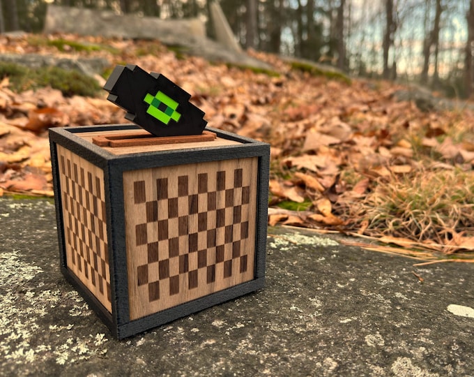 Featured listing image: Jukebox Mini Bluetooth speaker, made with real wood