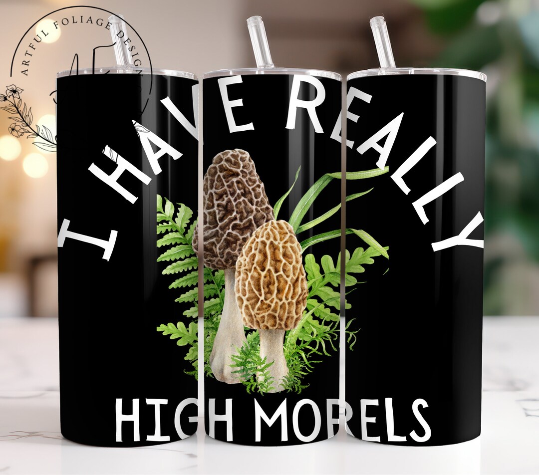 Morel Mushroom 20 Oz Skinny Tumbler Wrap Designs Sublimation Design ...