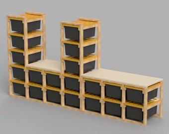 DIY Garage Storage Rack: 20-Unit Plan - Instant Digital Download
