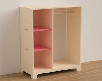 Montessori DIY-garderobsplan för småbarn (digital nedladdning)