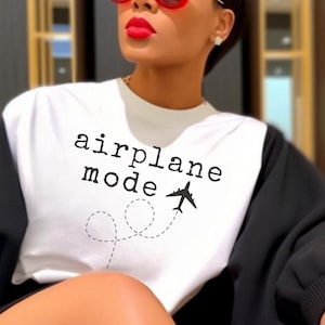 Airplane Mode T-Shirt, Vacation Mode Shirt, Flight Attendant Pilot Shirt, Airplane Shirt, Traveler Shirt, Adventurer Gift, Plane Lover Gift