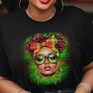 Madras, Madras T-shirt for Women, Island Gyal Graphic Design T-Shirt, Caribbean Cultural T-shirt for Women, Madras Fabric, Gift for Her
