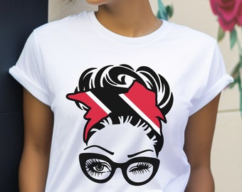 Trinidad & Tobago Flag T-Shirt: Trini Head Scarf Tee