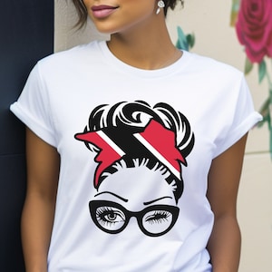 Trinidad & Tobago Flagge T-Shirt: Trini Kopftuch Tee