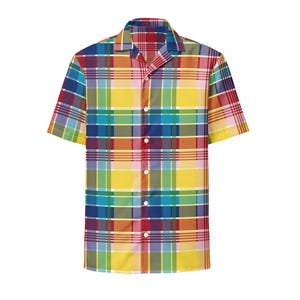 U.S. Virgin Islands Official Madras Unisex Button Shirt | Caribbean Heritage Apparel