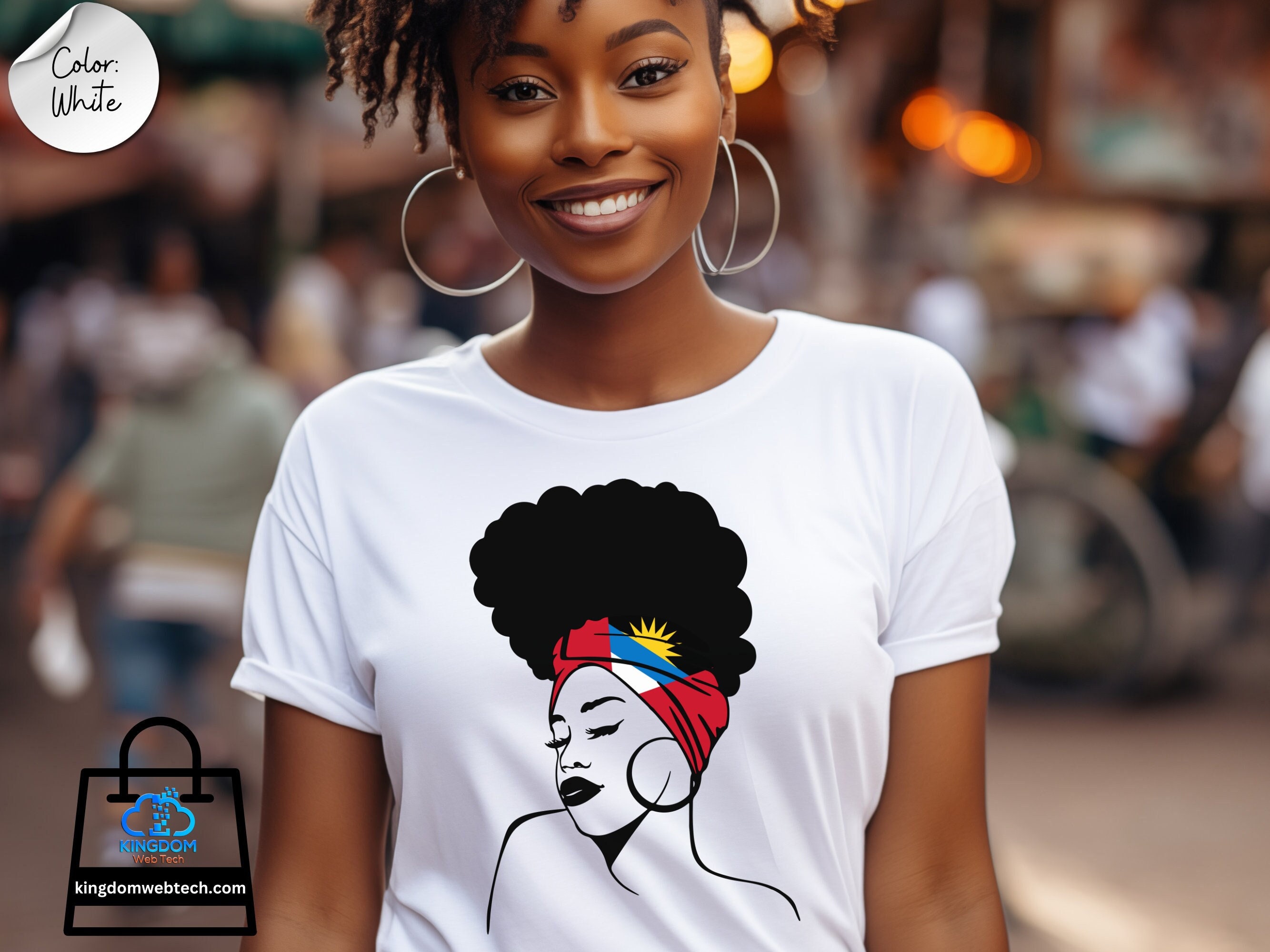Antigua and Barbuda Flag T-Shirt: Cultural Graphic Design