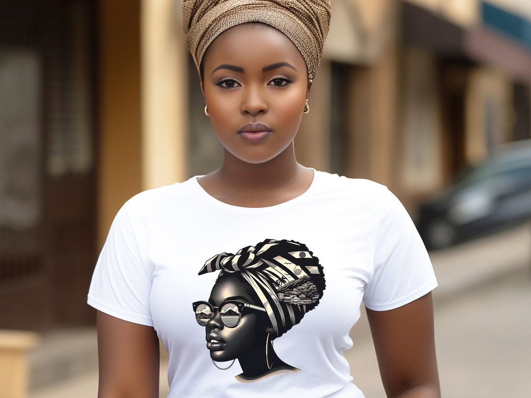 Caribbean Island Headwrap Tshirt Island Headwrap Shirt Island Head